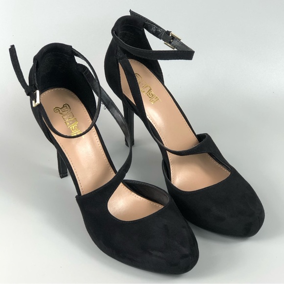 Brash Women’s Strappy Black Heels Size 9 - Picture 2 of 10